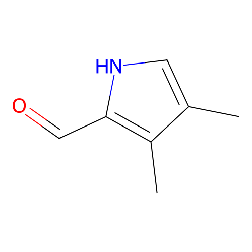 3,4-dimethyl-1H-pyrrole-2-carboxaldehyde structure