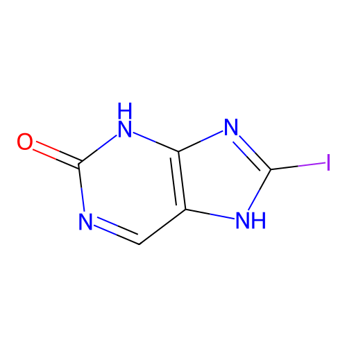 8-Iodo-3,7-dihydro-2h-purin-2-one structure