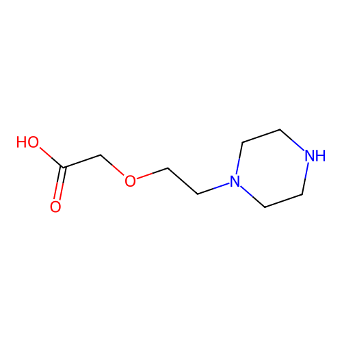 2-(2-(1-Piperazinyl)ethoxy)acetic acid structure