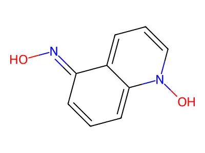 N-(1-hydroxyquinolin-5-ylidene)hydroxylamine structure