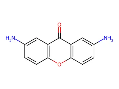2,7-diamino-9H-xanthen-9-one structure