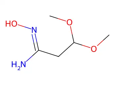 N-Hydroxy-3,3-dimethoxy-propionamidine structure