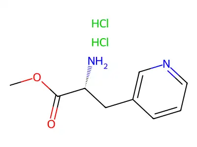 Methyl 3-pyridin-3-yl-D-alaninate--hydrogen chloride (1/2) structure