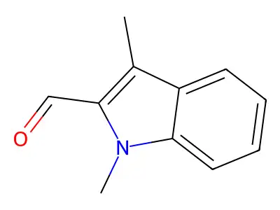 1,3-dimethyl-1H-indole-2-carbaldehyde structure