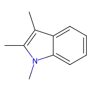1H-Indole, 1,2,3-trimethyl- structure