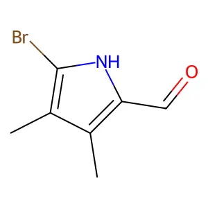 5-Bromo-3,4-dimethyl-1H-pyrrole-2-carbaldehyde structure