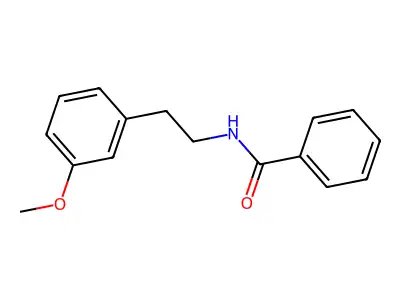 N-[2-(3-methoxyphenyl)ethyl]benzamide structure