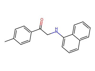 1-(4-Methylphenyl)-2-(naphthalen-1-ylamino)ethanone structure