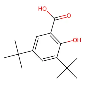3,5-双(1,1-二甲基乙基)-2-羟基苯甲酸 structure