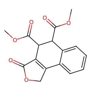 dimethyl 3-oxo-4,5-dihydro-1H-benzo[e][2]benzofuran-4,5-dicarboxylate structure