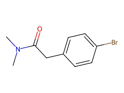2-(4-bromophenyl)-N,N-dimethylacetamide structure