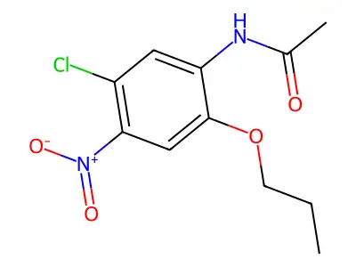 N-(5-chloro-4-nitro-2-propoxyphenyl)acetamide structure
