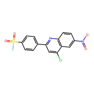 4-(4-Chloro-6-nitroquinolin-2-yl)benzene-1-sulfonyl fluoride structure
