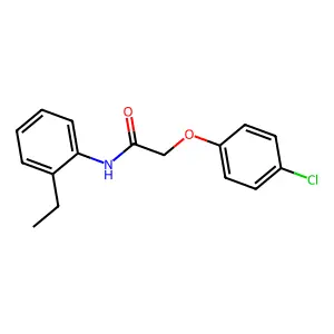 2-(4-氯苯氧基)-N-(2-乙基苯基)乙酰胺 structure
