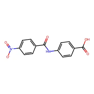 4-[(4-Nitrobenzoyl)amino]benzoic acid structure