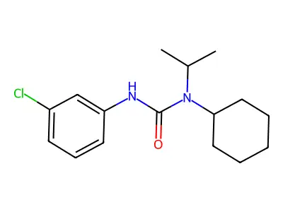 N'-(3-chlorophenyl)-N-cyclohexyl-N-isopropylurea structure