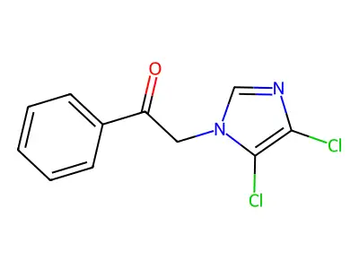 2-(4,5-dichloro-1H-imidazol-1-yl)-1-phenylethanone structure