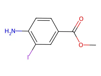 Methyl 4-amino-3-iodobenzoate structure