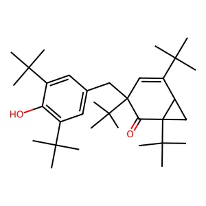 4-Norcaren-2-one, 1,3,5-tri-tert-butyl-3-(3,5-di-tert-butyl-4-hydroxybenzyl)- structure