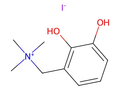 (2,3-Dihydroxybenzyl)trimethylammonium iodide structure