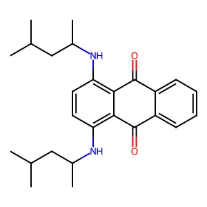 9,10-Anthracenedione, 1,4-bis[(1,3-dimethylbutyl)amino]- structure