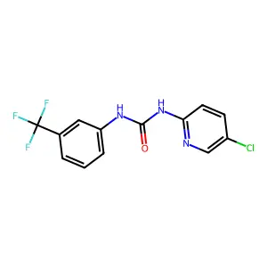 1-(5-Chloropyridin-2-yl)-3-[3-(trifluoromethyl)phenyl]urea structure