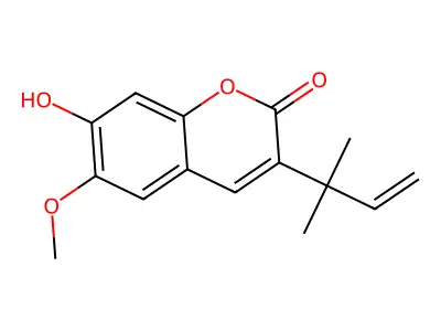 3-(1,1-Dimethylallyl)scopoletin structure