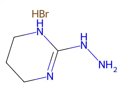 2-Hydrazino-1,4,5,6-tetrahydropyrimidine hydrobromide structure