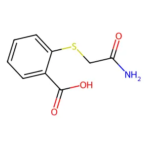 2-[(2-Amino-2-oxoethyl)thio]benzoic acid structure