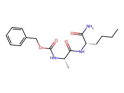 benzyl N-[1-[(1-amino-1-oxohexan-2-yl)amino]-1-oxopropan-2-yl]carbamate structure