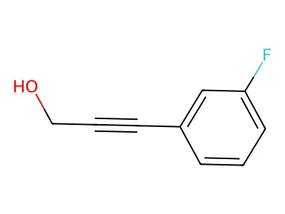 3-(3-Fluorophenyl)prop-2-yn-1-ol structure