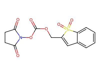 (1,1-Dioxidobenzo[b]thiophen-2-yl)methyl (2,5-dioxopyrrolidin-1-yl) carbonate structure