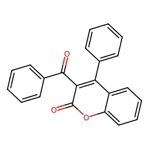 Coumarin, 3-benzoyl-4-phenyl- structure