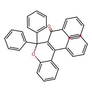 Phenyl-(2,2,4-triphenylchromen-3-yl)methanone structure