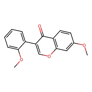 7-methoxy-3-(2-methoxyphenyl)-4H-chromen-4-one structure