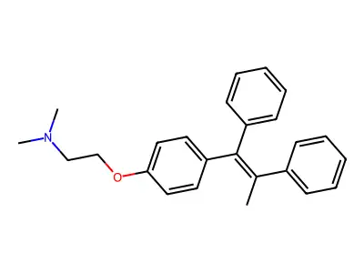 Desethyl methyl tamoxifen, (E)- structure