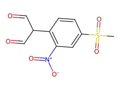 2-(4-Methylsulfonyl-2-nitrophenyl)malondialdehyde structure
