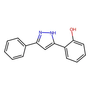 2-(5-phenyl-1H-pyrazol-3-yl)phenol structure