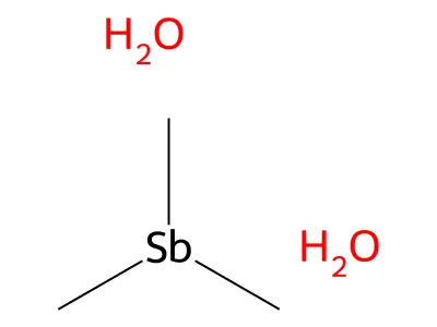 Trimethylantimony dihydroxide structure