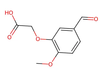 (5-Formyl-2-methoxyphenoxy)acetic acid structure