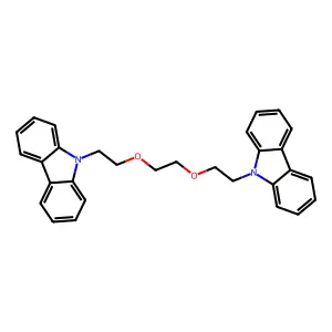 9-(2-{2-[2-(9H-Carbazol-9-YL)ethoxy]ethoxy}ethyl)-9H-carbazole structure