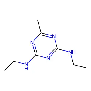 N~2~,N~4~-Diethyl-6-methyl-1,3,5-triazine-2,4-diamine structure
