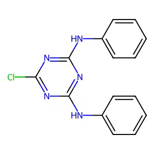 1,3,5-Triazine-2,4-diamine, 6-chloro-N2,N4-diphenyl- structure