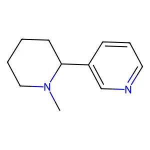 1-Methyl-2-(3-pyridyl)piperidine structure