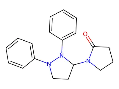 1-(1,2-Diphenylpyrazolidin-3-yl)pyrrolidin-2-one structure