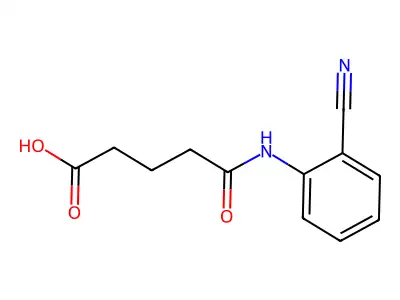 4-[(2-Cyanophenyl)carbamoyl]butanoic acid structure