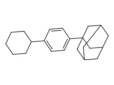 1-(4-Cyclohexylphenyl)adamantane structure