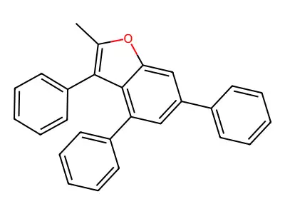 2-Methyl-3,4,6-triphenyl-1-benzofuran structure