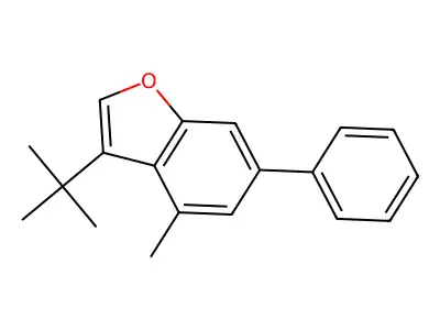 3-(Tert-butyl)-4-methyl-6-phenylbenzofuran structure