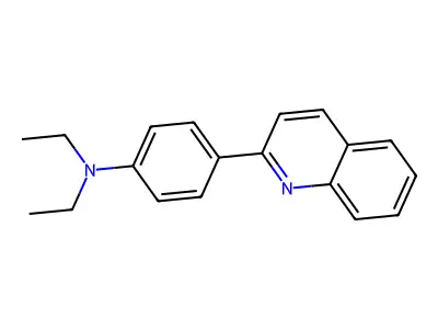 2-(4-(Diethylamino)phenyl)quinoline structure